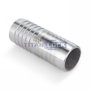 Соединитель для шлангов типа «ёлочка», 2 1/2", оцинкованная сталь TL2.1/2HM TITAN LOCK