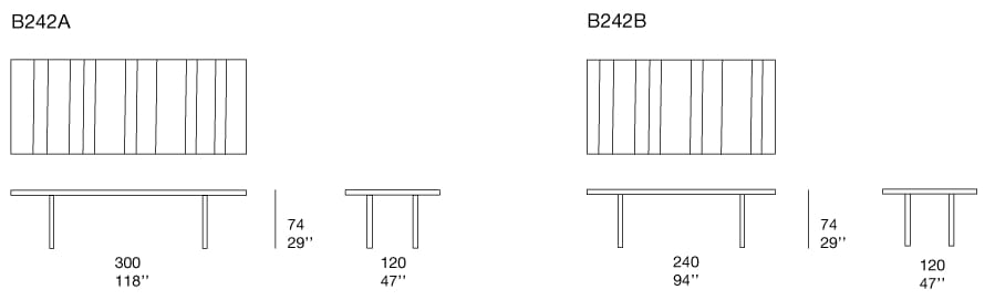 Бетонный прямоугольный садовый стол Paola Lenti DOCK ARCH-00113297 - Вид №2