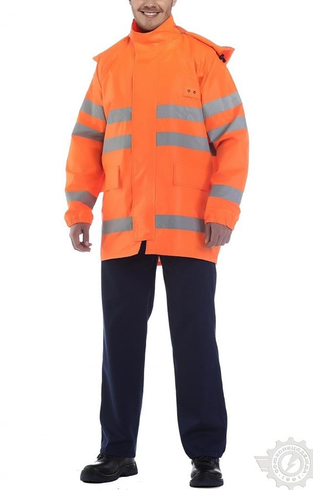 5029700 Куртка-ветровка с СОП оранжевая  Распродажа спецодежды  размер 48-50/170-176 Спецодежда 