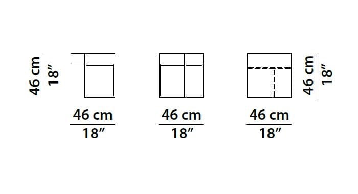 Квадратная тумбочка с ящиками Baxter ICARO NIGHT ARCH-00138896 - Вид №5