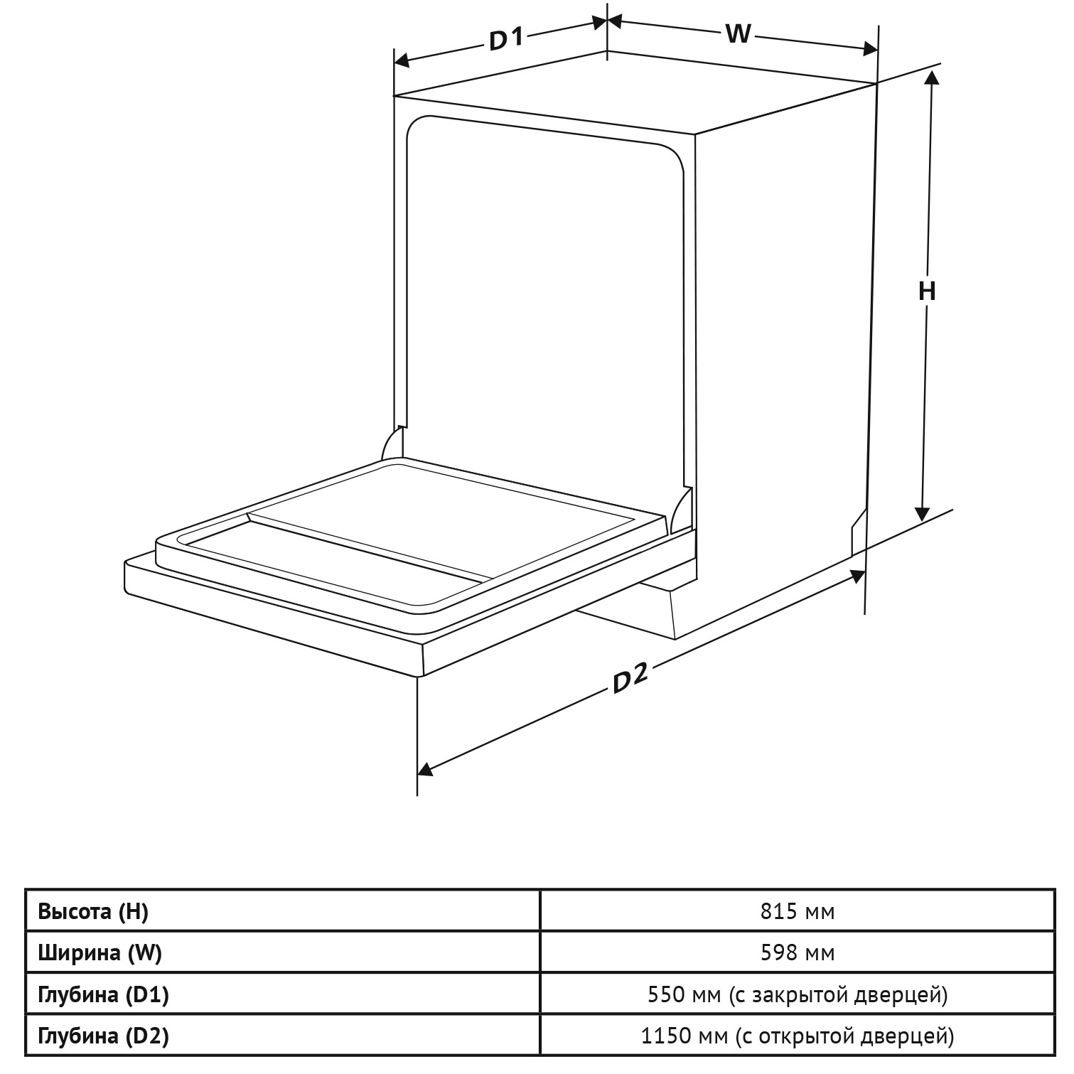 8163700 Встраиваемая посудомоечная машина Korting KDI 60460 SD STDN-0036518 - Вид №3