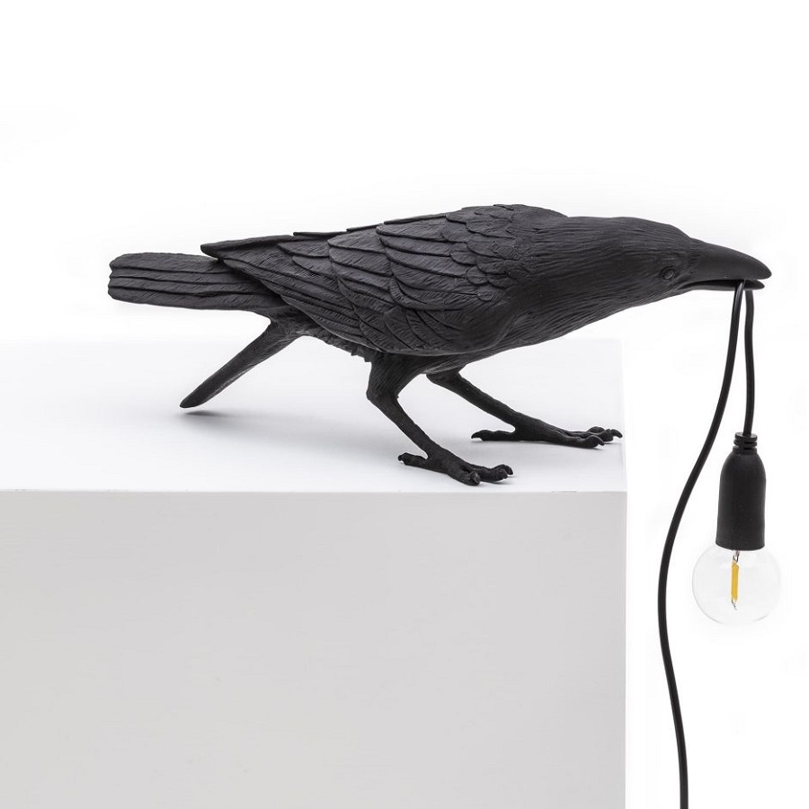 Светильник Bird Lamp Playing, черный Seletti 14736 - Вид №5