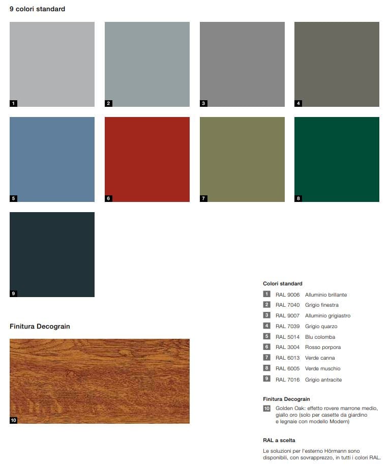 Садовый сарай из оцинкованного листового металла HÖRMANN ITALIA Берри ARCH-00140502 - Вид №4