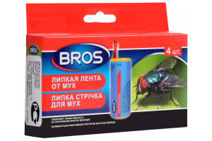 16891177 Липкая лента от мух в упаковке 4 шт 710278 BROS