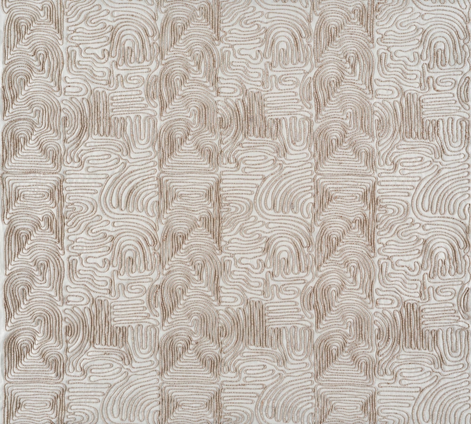 Льняная вышитая ткань Élitis Baléares ARCH-00028394 - Вид №3