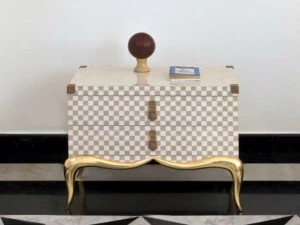 Rozzoni Тумбочка прикроватная лакированная прямоугольная с ящиками Stresa