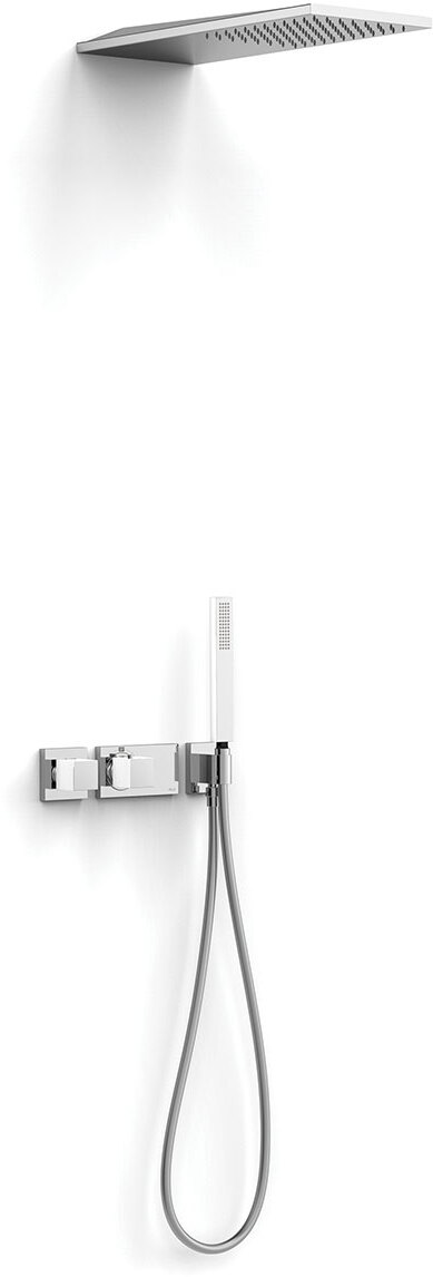 КОМПЛЕКТ БЛОЧНОЙ СИСТЕМЫ de grifo termostático empotrado de 2 vías Block System para ducha-20725202BL TRES