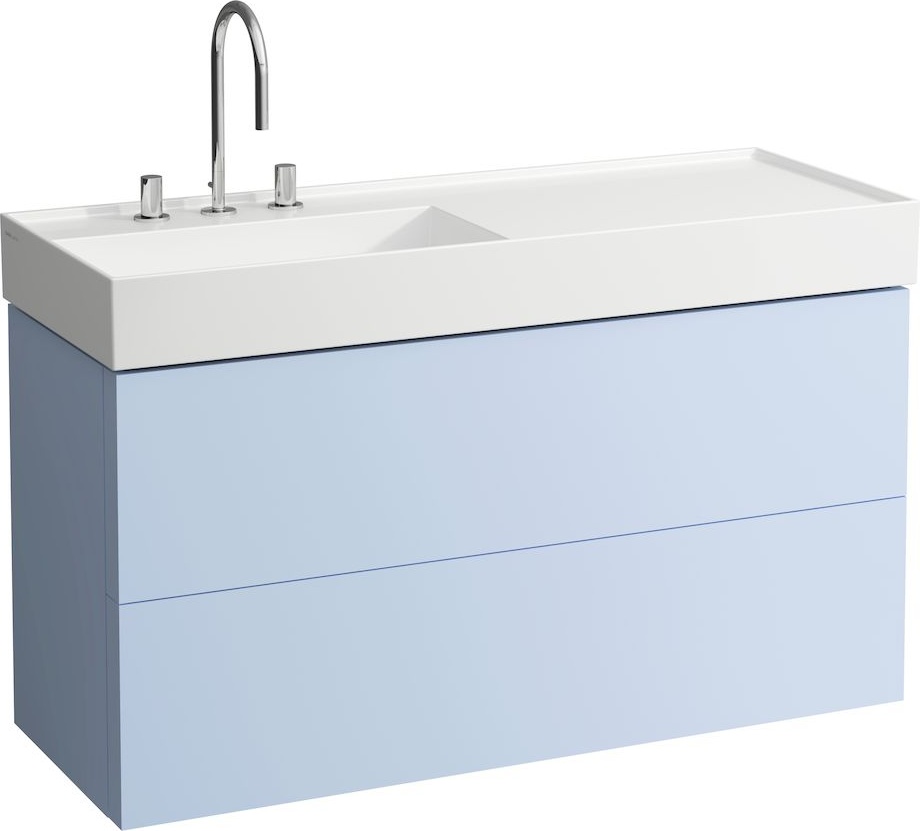 H8133327571121 Раковина, полочка справа, со специальным скрытым сливом LAUFEN PRO - Вид №7