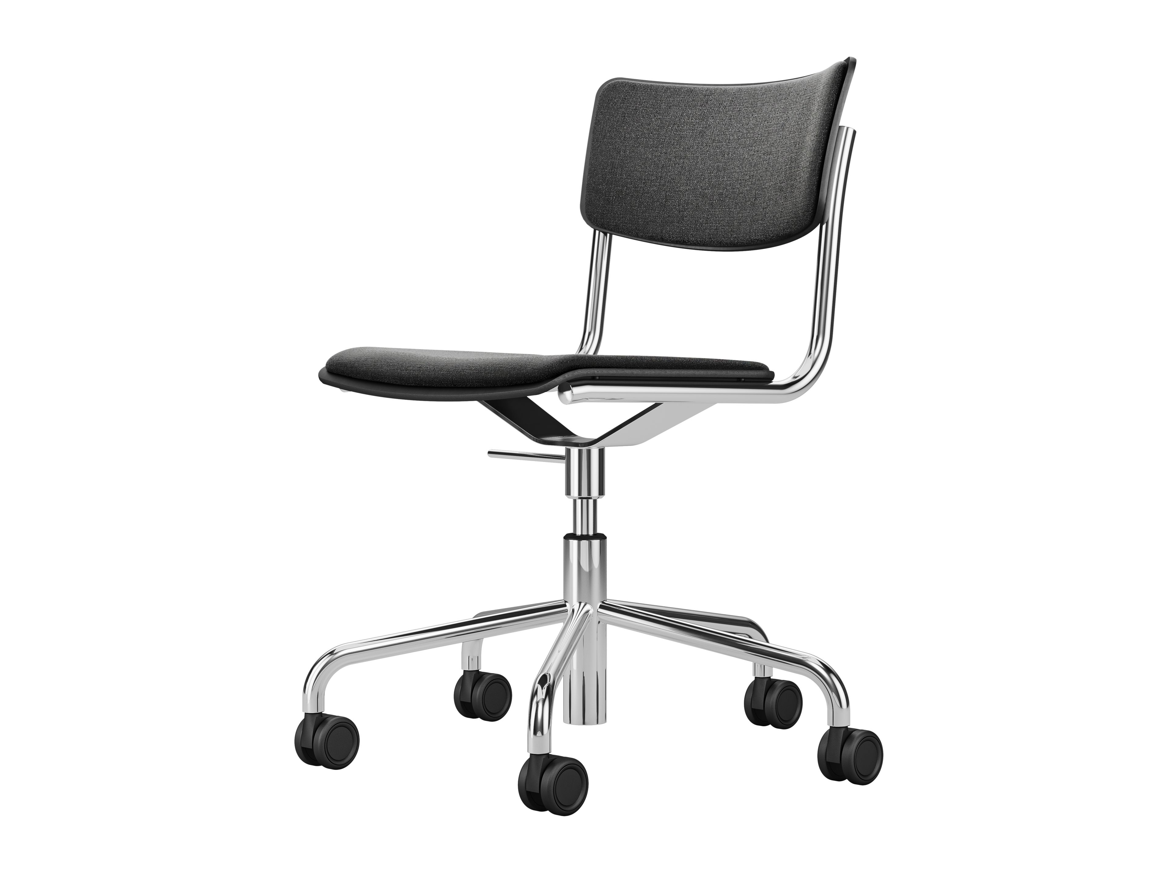 Мягкое вращающееся кресло с колесами THONET S 43 ARCH-00075254