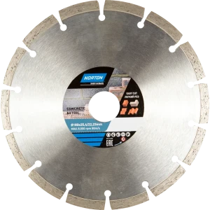 Диск алмазный по бетону Norton, 180х22.2/25.4 мм