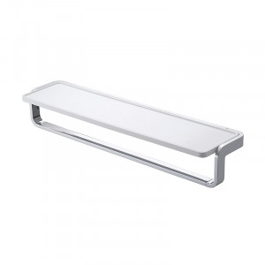 Полотенцедержатель с полкой Bumhan KH-705S-1 ABS (Длина 50см) Белый