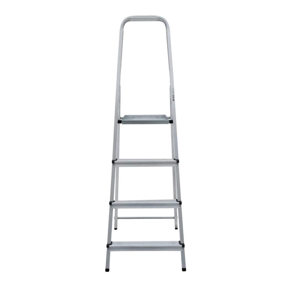Стремянка Новая Высота Kroft 1110 4 ступени алюминий STLM-2085135 - Вид №1