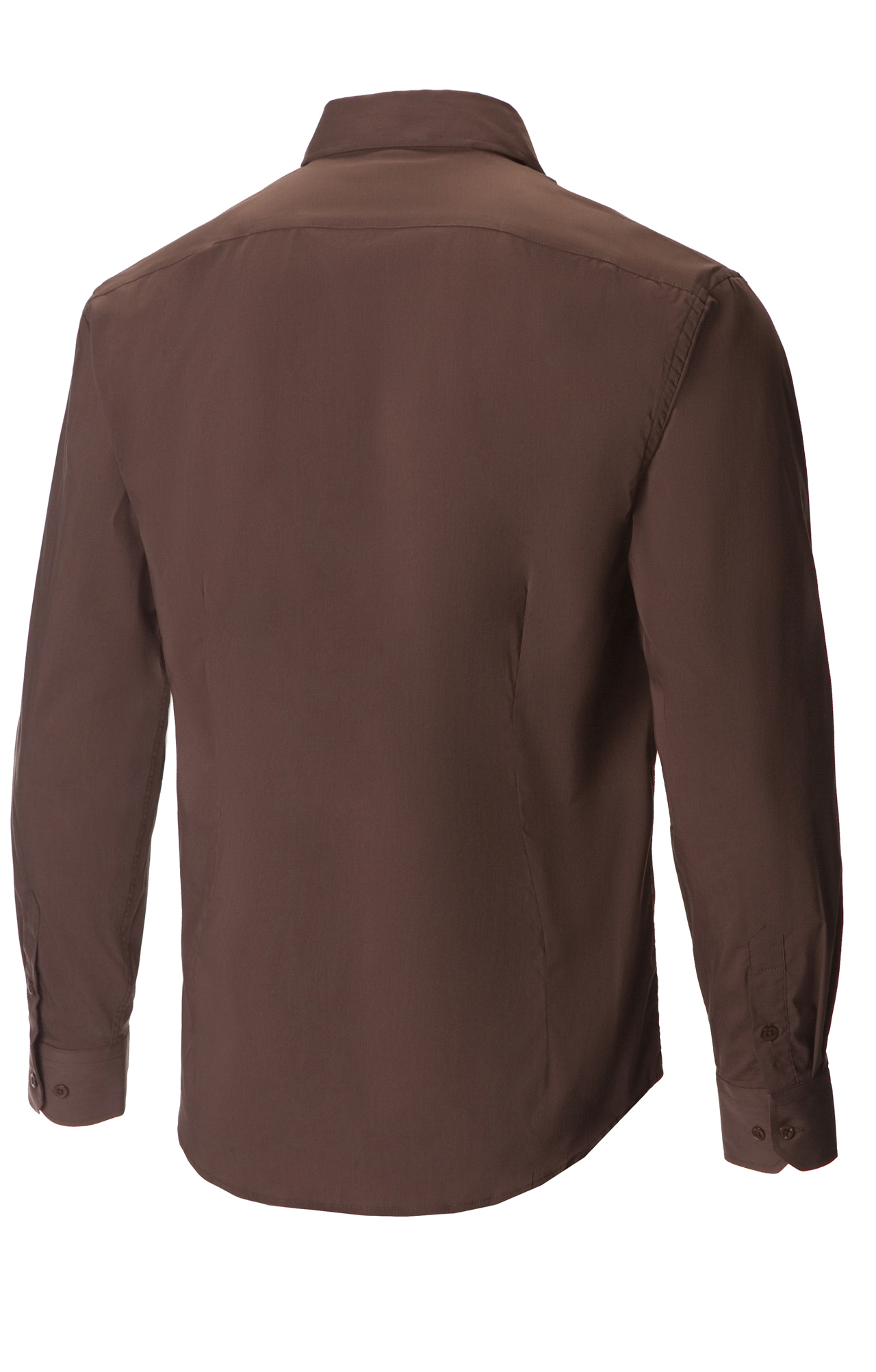 62448 Рубашка мужская  chocolate El-Risto  Корпоративная одежда  размер 39/170-176  - Вид №1