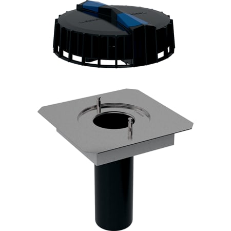 359.100.00.1 Воронка Geberit Pluvia с соединительным фартуком для желобов Geberit 