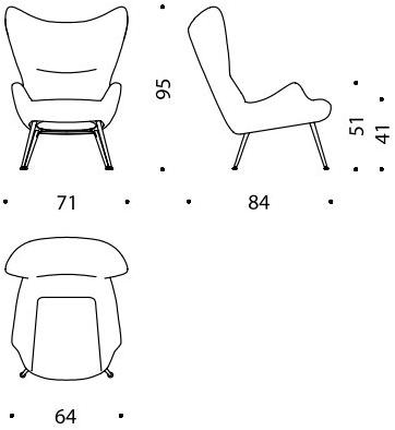 Wittmann Кресло из ткани Contessa 1956 sun-id-1360696 - Вид №7