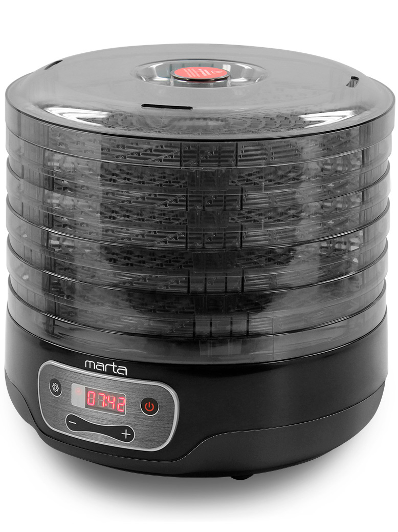 9908457 Сушилка для овощей и фруктов MARTA MFD-505PS черный STDN-0036408 - Вид №3