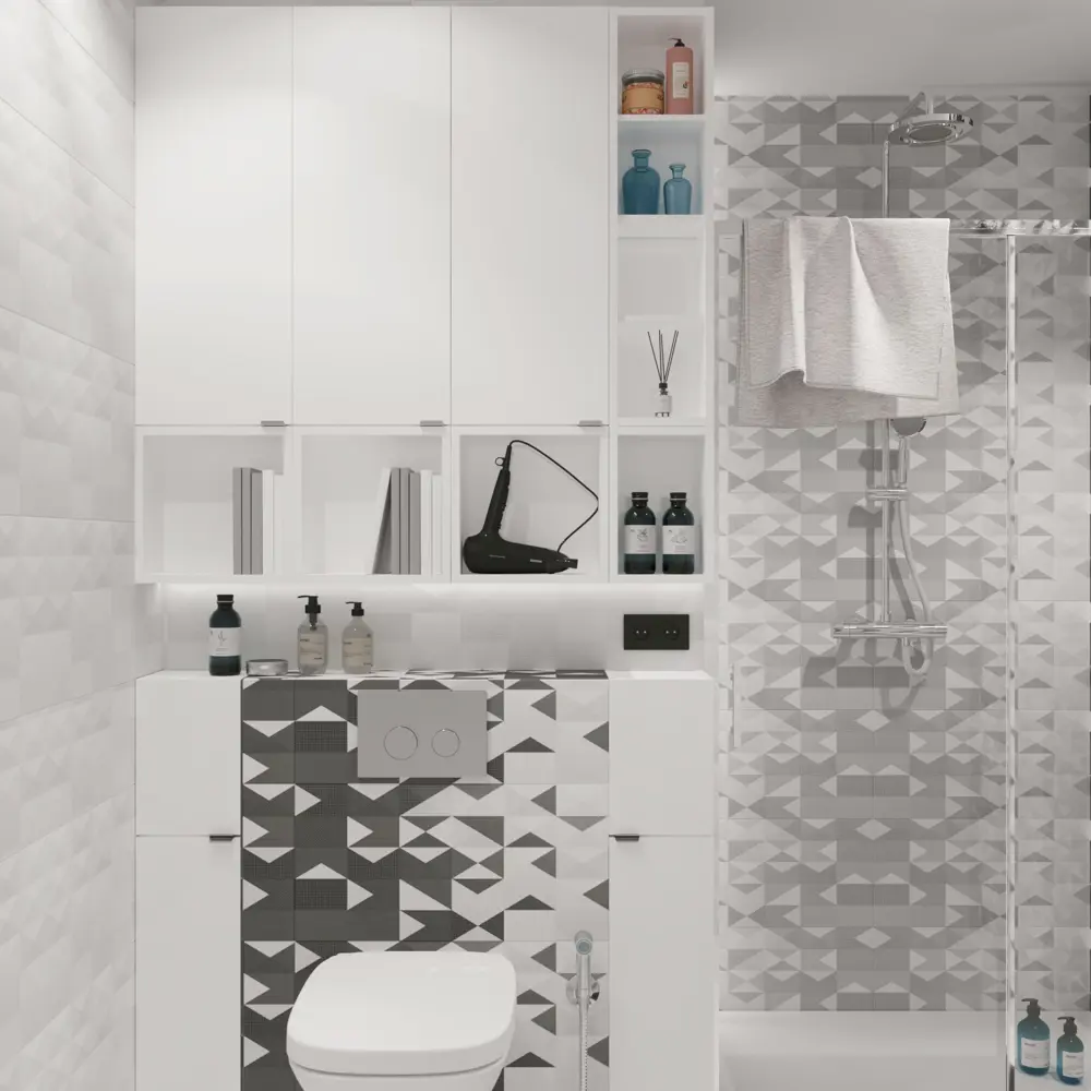 Каркас шкафа подвесного Sensea Смарт 20x80х15 см цвет белый STLM-2131297 - Вид №7