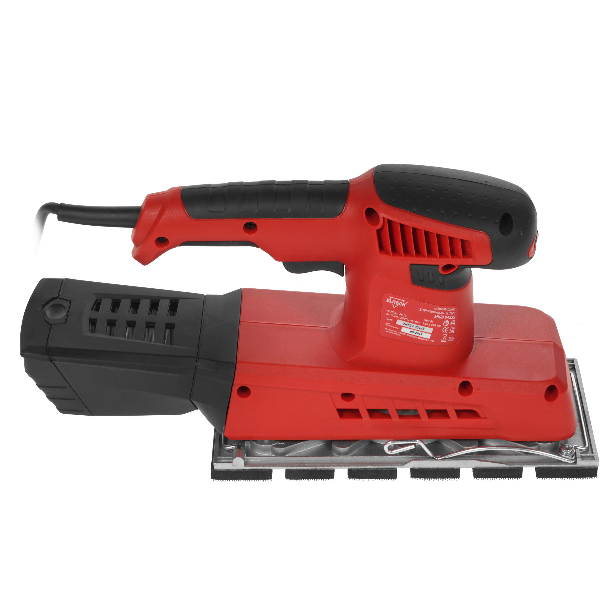 Виброшлифовальная машина Elitech МШВ 0423Э 4775715 STDN-0023039 - Вид №3