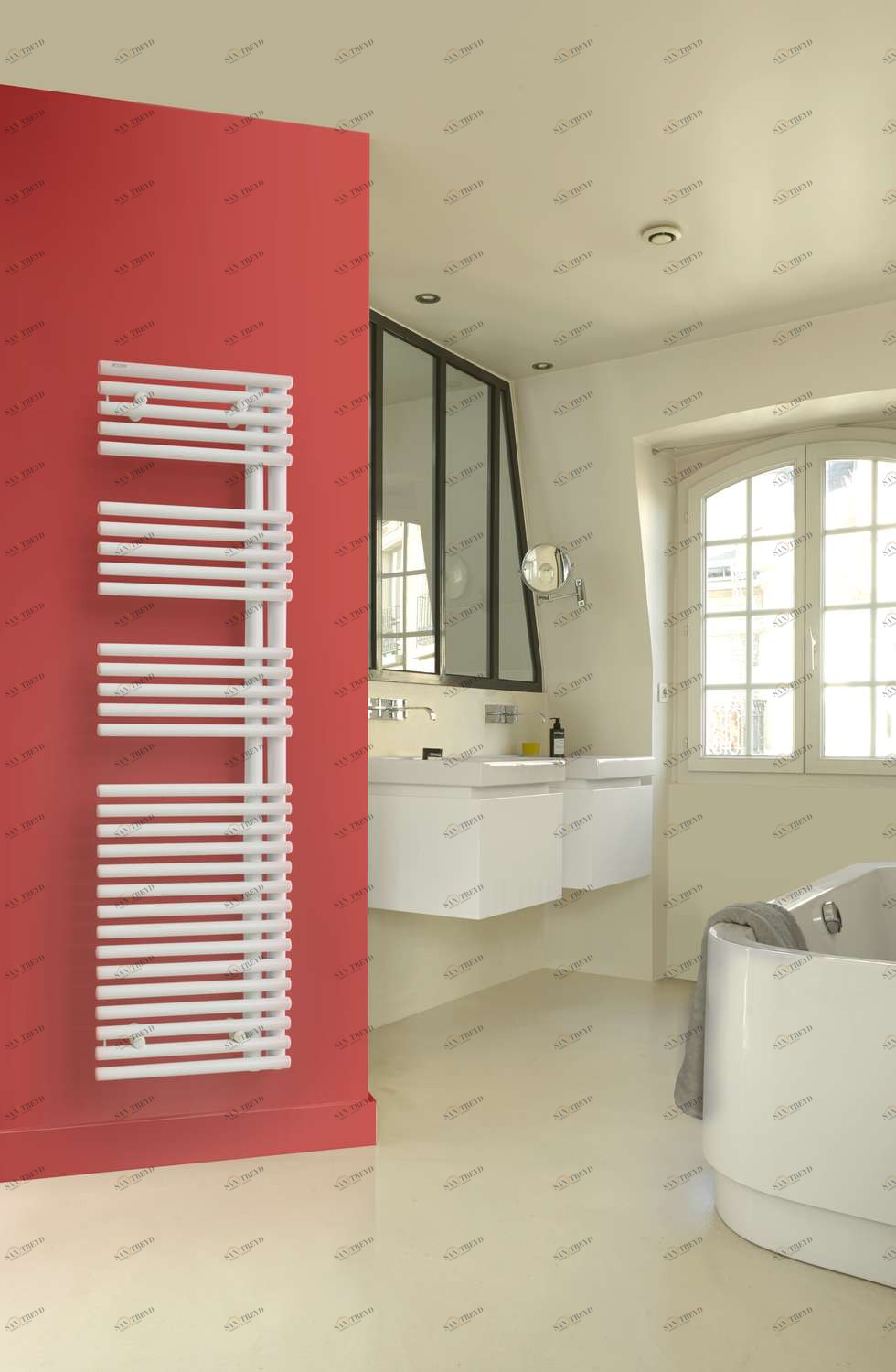 Водяной радиатор LNR-145-050 Cala Asymétrique à droite Acova 1441 