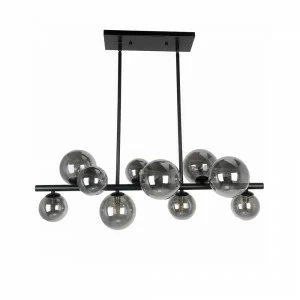 Светильник подвесной 30х100 см черный Wendt BG0513P-10 DELIGHT COLLECTION ДИЗАЙНЕРСКИЕ 00-3883121 Прозрачный;черный
