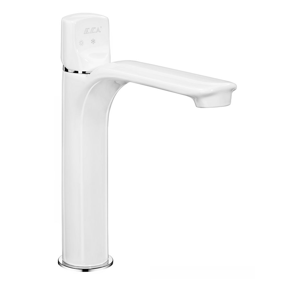 104108983st  Смеситель для раковины среднего размера Myra - Белый - Экономия воды Eca 