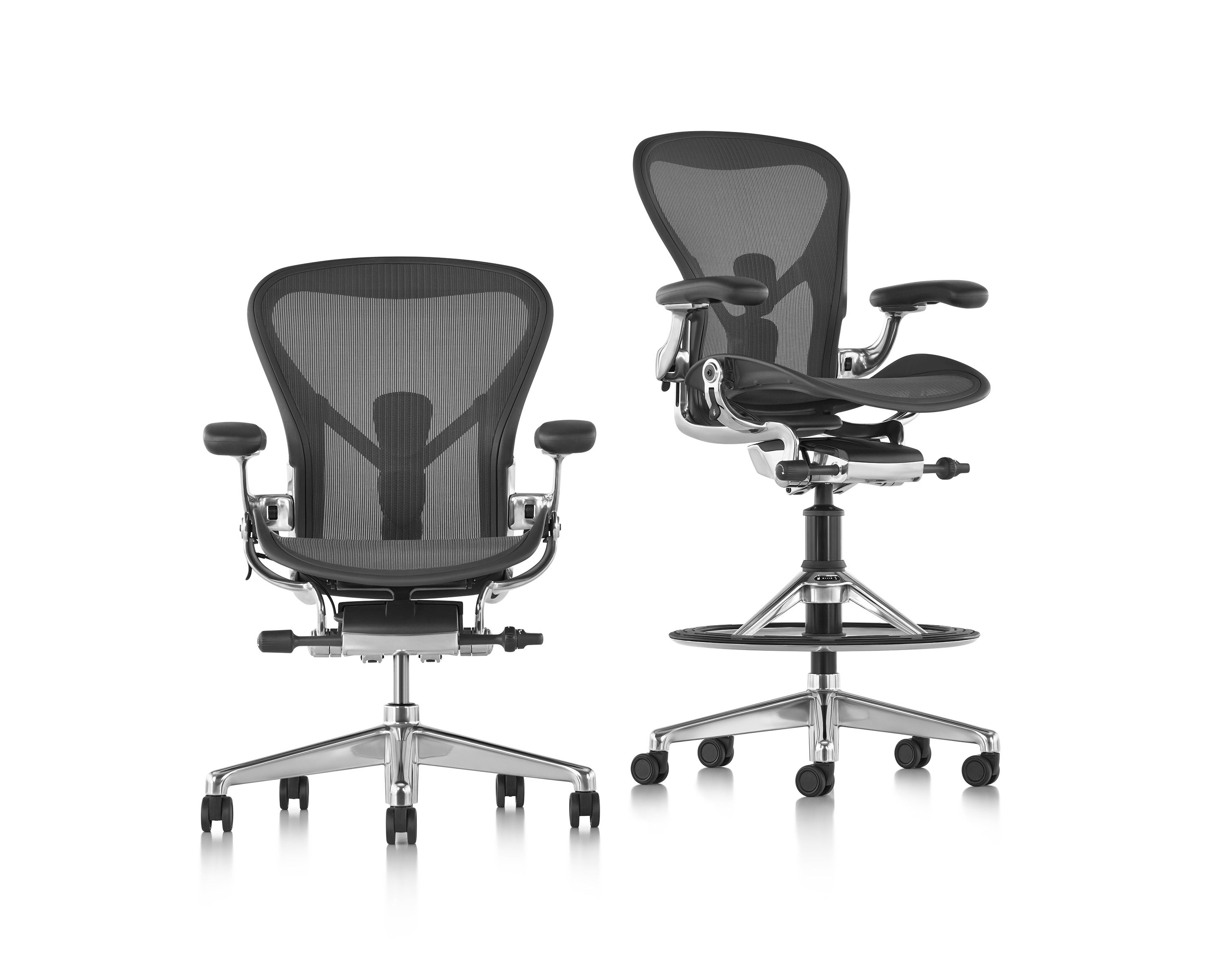 5 спиц поворотный офисный стул с подлокотниками Herman Miller Aeron ARCH-00029451 - Вид №6
