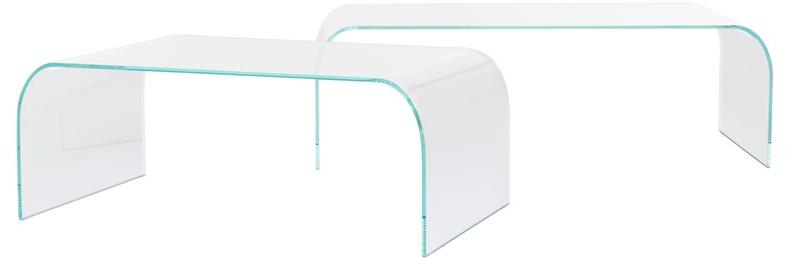 Tonin Casa Низкий прямоугольный журнальный столик из стекла Classic sun-id-1457311 - Вид №5