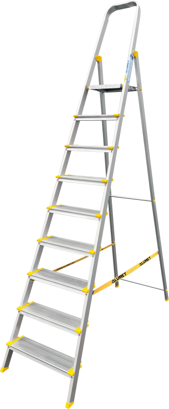 Стремянка алюминиевая профессиональная с анодированным покрытием