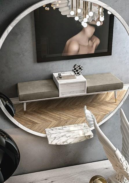 Callesella Arredamenti Зеркало настенное круглое в раме Cocò COCO sun-id-1353077 - Вид №9