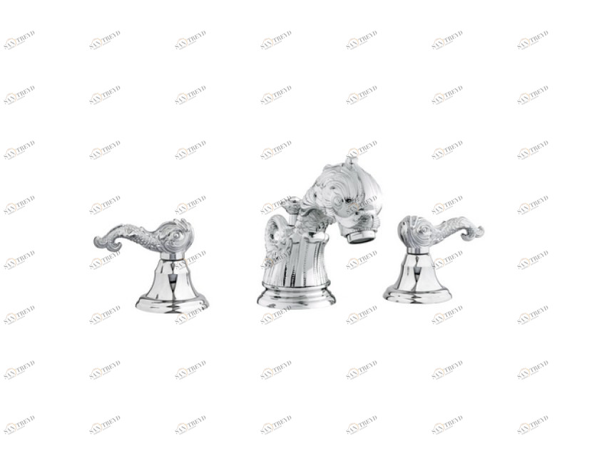 039001.000.50 Набор для раковины с тремя отверстиями Яркий хром Mestre 