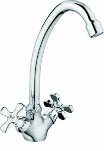 Смеситель для кухни Rush Sakhalin SA5350-22 с высоким поворотным изливом, хром