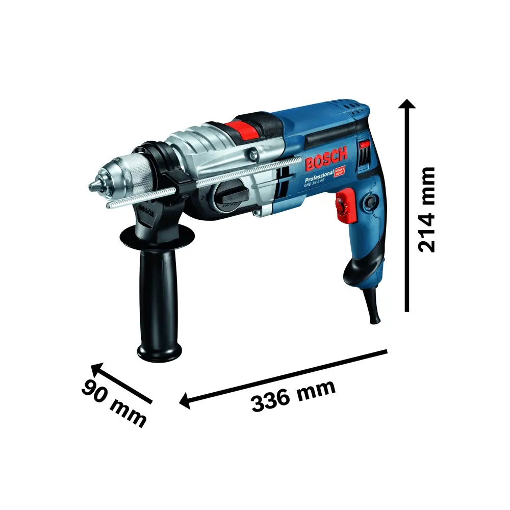 Дрель сетевая ударная Bosch Professional GSB 19-2 RE 060117B500, 850 Вт 80136759 STLM-2053172  - Вид №6