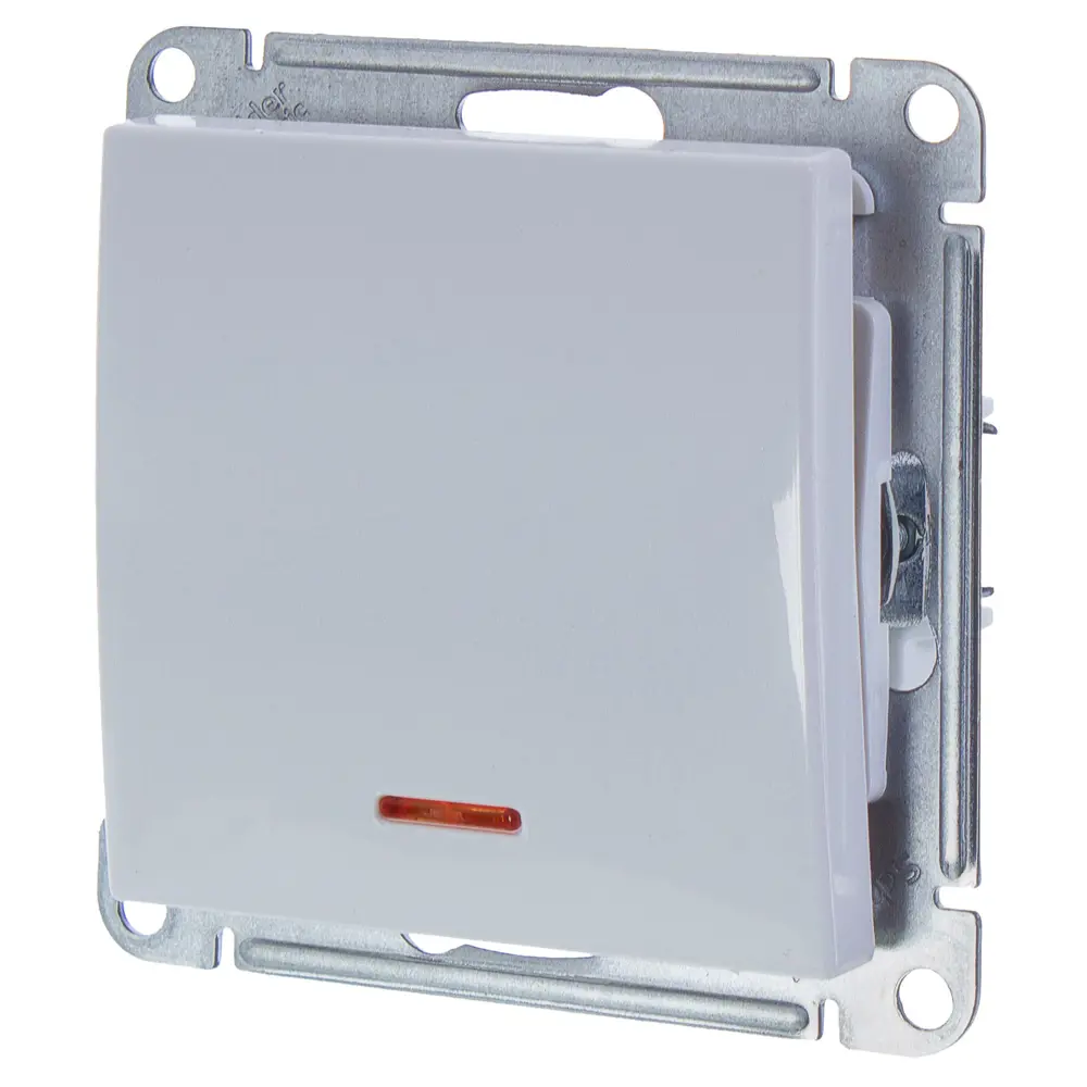 Выключатель SYSTEME ELECTRIC W59 одноклавишный с подсветкой, белый глянец 18799017 STLM-1455225 - Вид №2