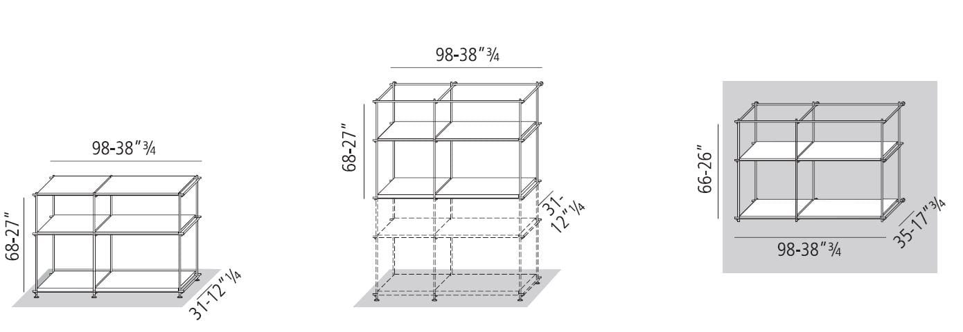 Секционный книжный шкаф из дуба Vibieffe E_spirit Book ARCH-00049793 - Вид №8