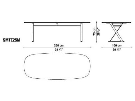 Прямоугольный мраморный стол Maxalto пафос ARCH-00098687 - Вид №7
