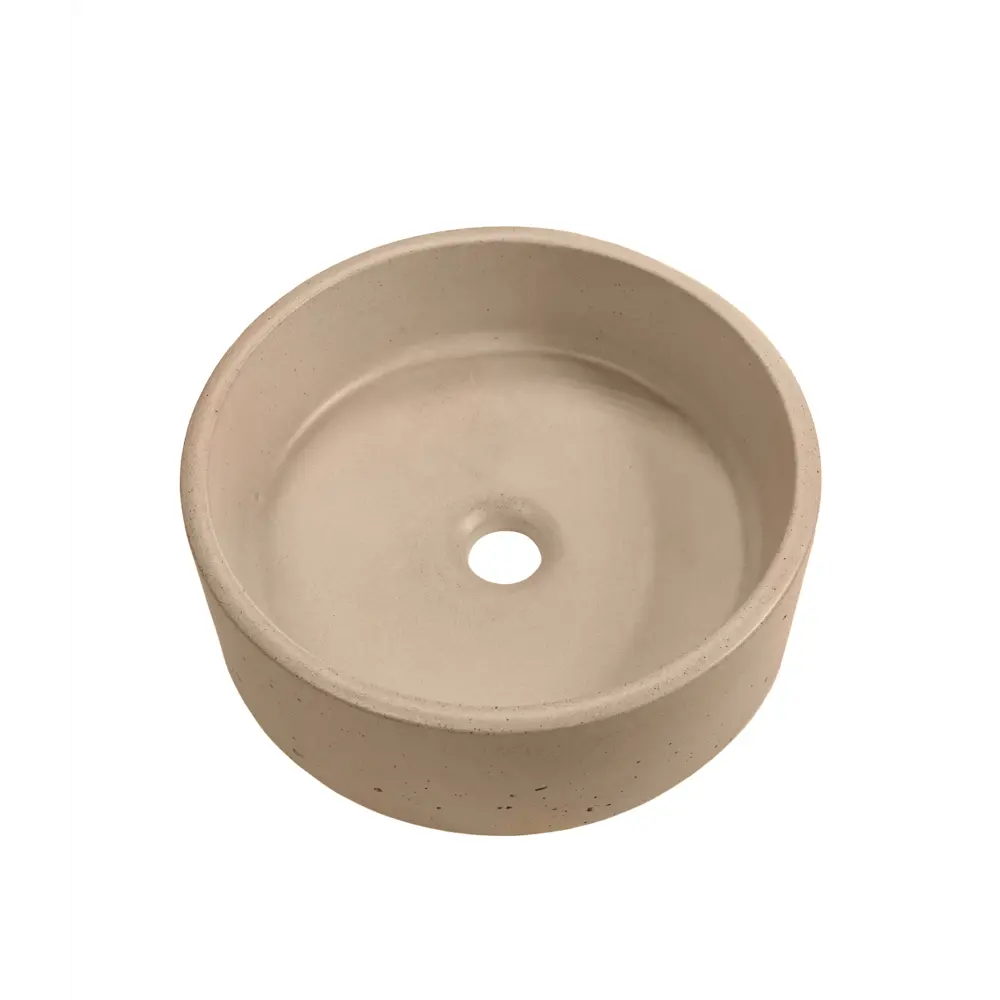 Раковина Round накладная 36x36 см цвет бежевый матовый Santreyd STLM-2032677 - Вид №1