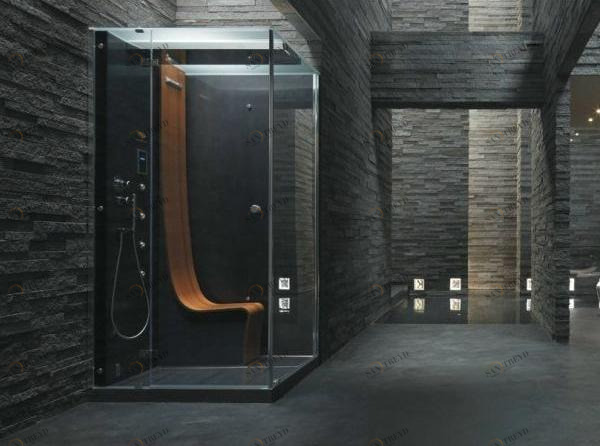 Jacuzzi® Многофункциональная прямоугольная душевая кабина с турецкой баней sun-id-1496529