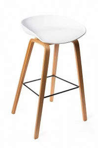 Барный стул белый Quadro BRADEX HOME  00-3974005 Белый