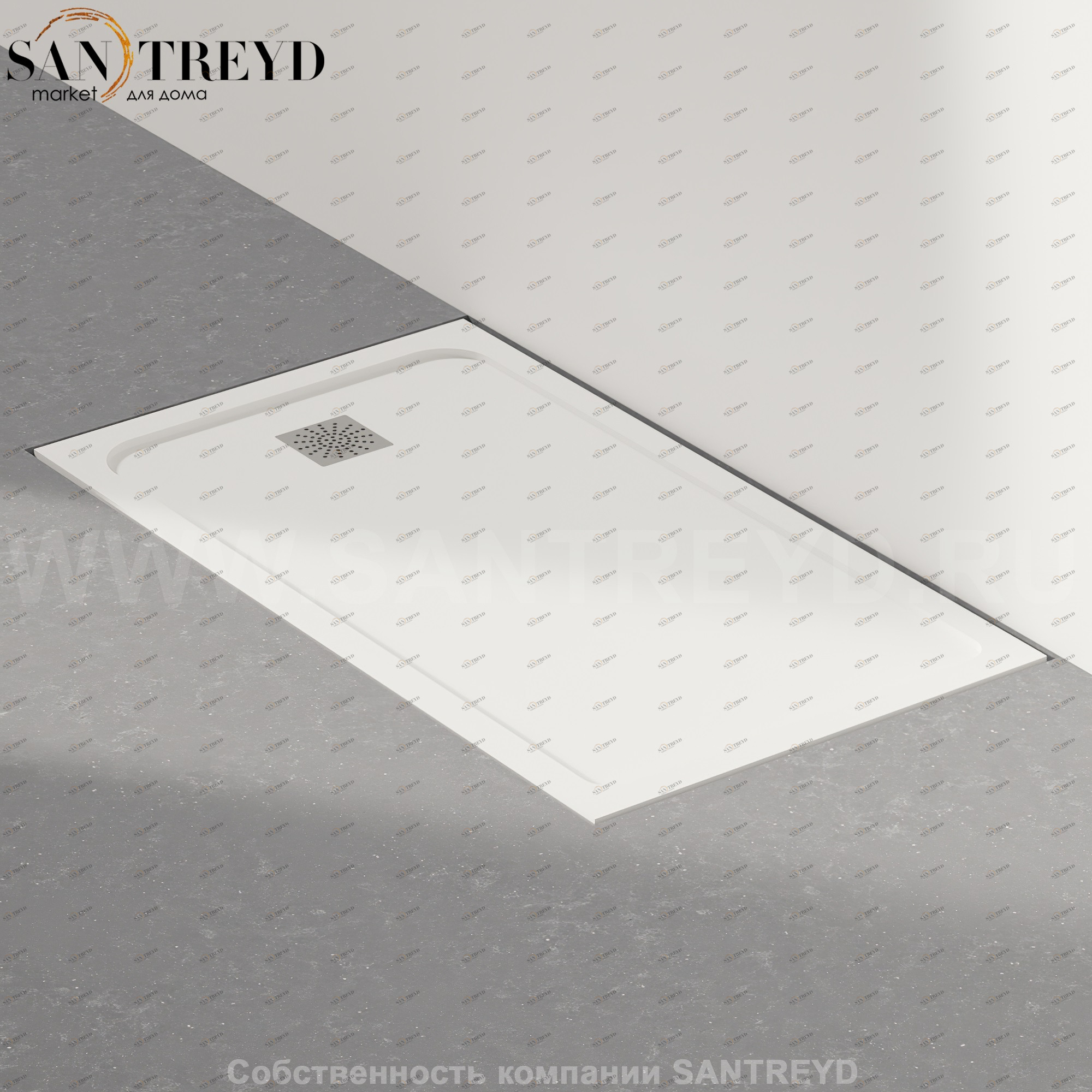 Душевой поддон PDX белый. Размеры: длина от 90 до 160 см, глубина от 70 до 100 см Agape APDX70100160UB3