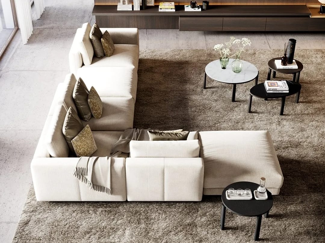 Деревянный круглый низкий журнальный столик Laskasas TASOS ARCH-00031095 - Вид №3