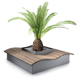 12115 СИЛЬВИЯ подиум цветочный, контейнерное озеленение, цветочница уличная с балконным ящиком LAB.Space