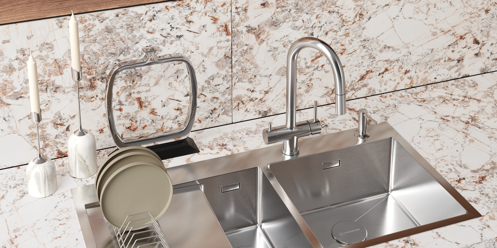 Кухонная мойка Akisame 100-2 GM-L OMOIKIRI 4973103 - Вид №2