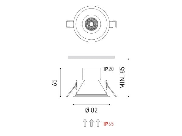 Алюминиевый светодиодный светильник Arkoslight Shot Light ARCH-00081565 - Вид №10