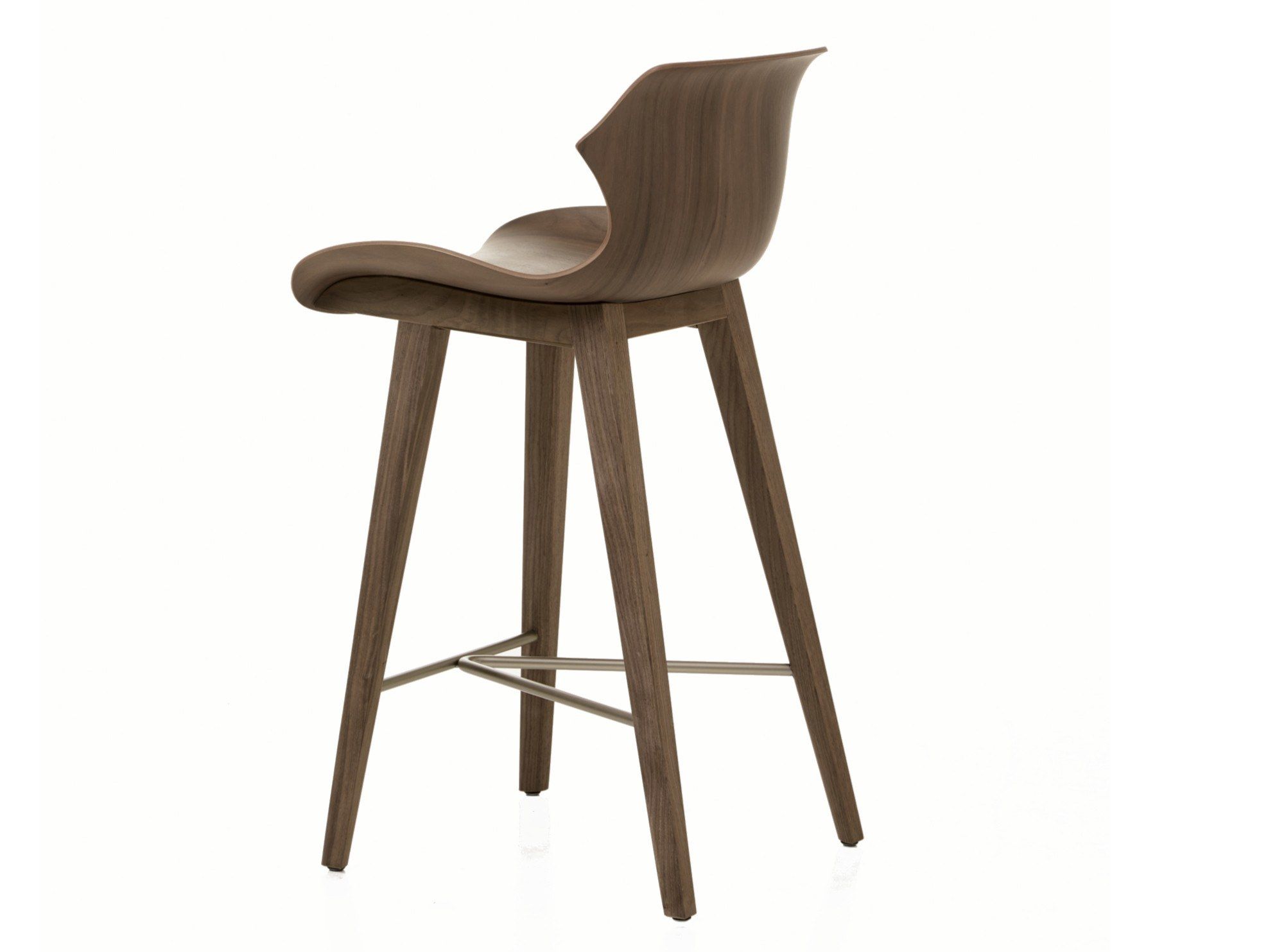 Деревянный табурет со спинкой BassamFellows Лепесток ARCH-00099946 - Вид №3