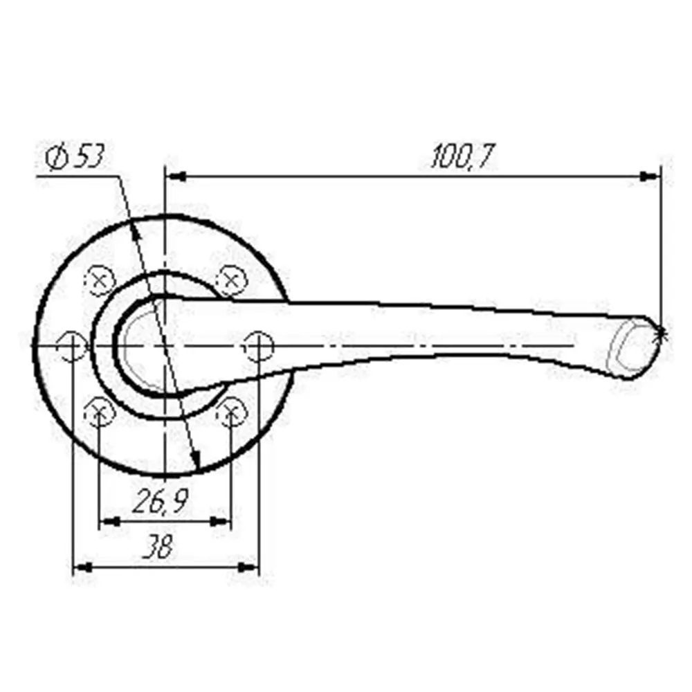 Дверные ручки Santreyd РФ4.20 — минимализм в черном матовом исполнении 85302325 STLM-0061018 - Вид №3
