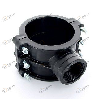 Врезка монтажная 110 x 1 1/2" ВР, 6 болтов, для труб ПНД UNIDELTA 1019110006