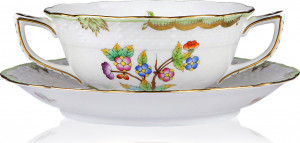 82942 Herend Чашка суповая с блюдцем 360мл "Виктория" Фарфор