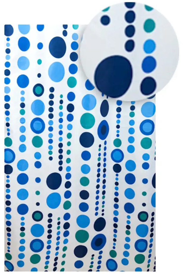 91556746 Шторка для ванной комнаты DELPHINIUM 104093 180x180см цвет разноцветный STLM-1000030