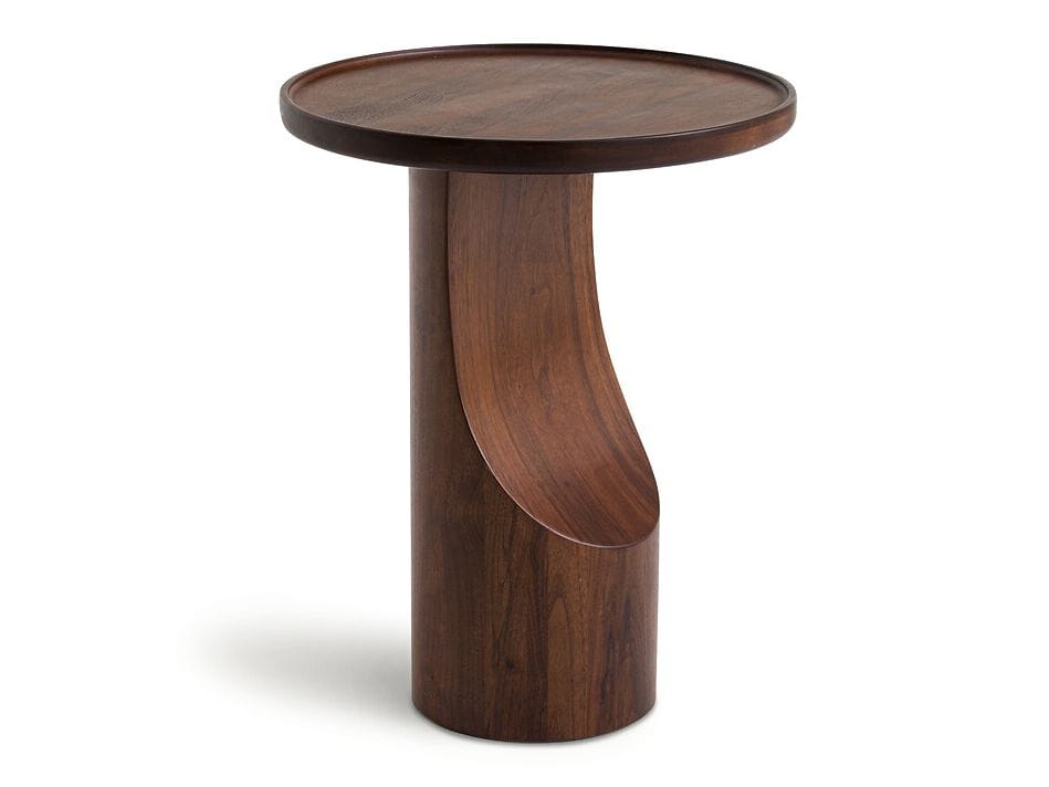 Круглый журнальный столик из орехового дерева AMPM STIGIDO ARCH-00081618 - Вид №4
