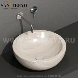 SC042SB Накладная раковина на столешницу  круглая Ceramica Globo